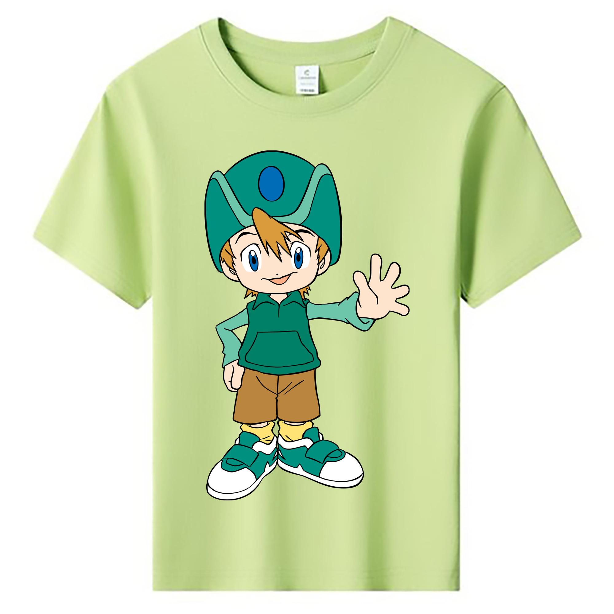 （画像用） Digimon デジタルモンスター/デジモン 綿100％キッズTシャツ（フロントプリント）